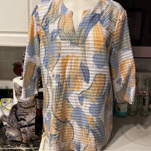 N women’s Coral Bay casual 3 /4 sleeve stretch plus size top 1 X